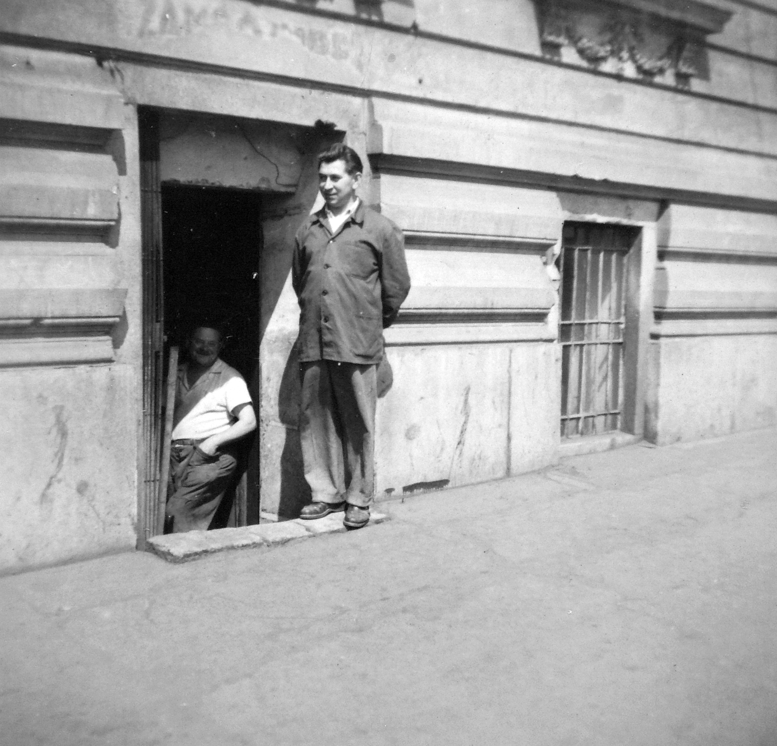 Hungary, Budapest XII., Krisztina körút 25., 1953, Fortepan, working clothes, basement, Budapest, Fortepan #20183