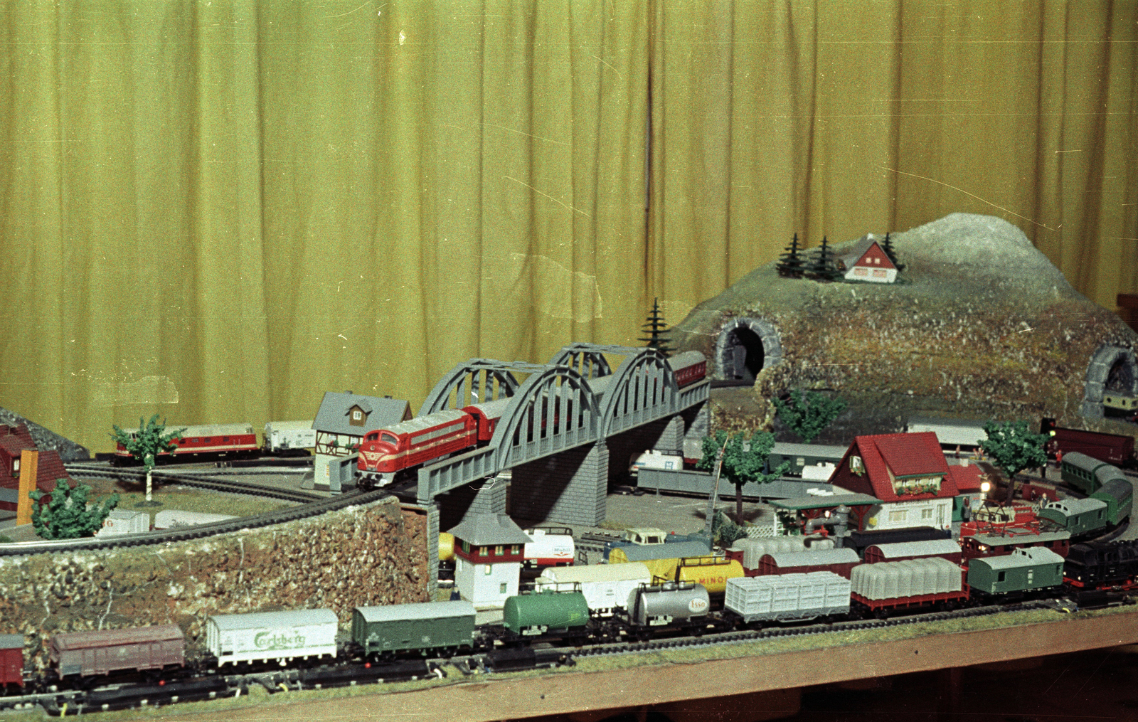 1965, Jakab Antal, colorful, model train, Fortepan #202023