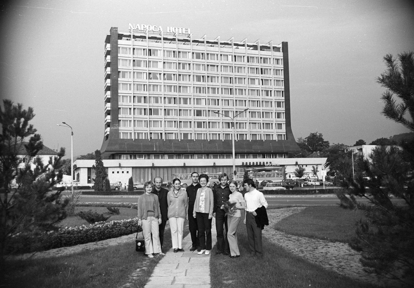 Románia,Erdély, Kolozsvár, Strada Octavian Goga 1., Grand Hotel Napoca., 1972, Jakab Antal, Fortepan #202101