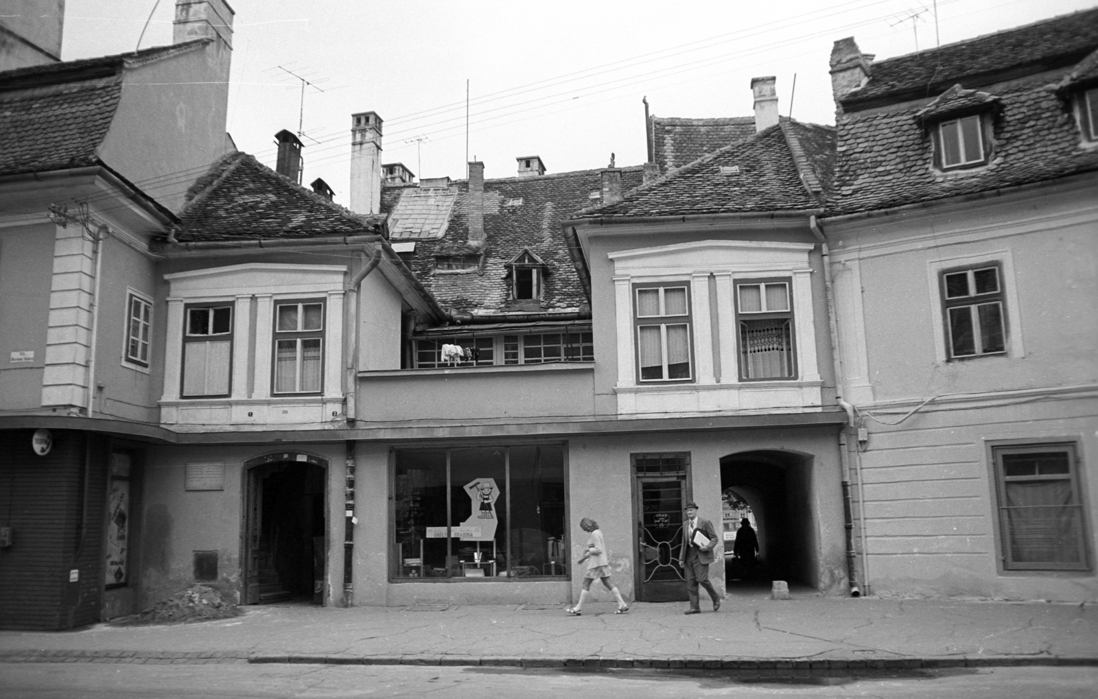 Románia,Erdély, Nagyszeben, Strada Avram Iancu 1-3., 1972, Jakab Antal, Fortepan #202140