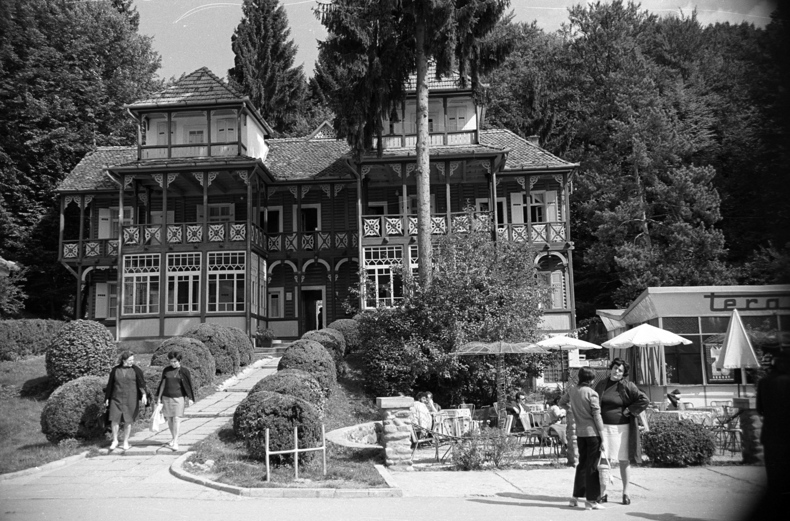 Románia,Erdély, Szováta, Szovátafürdő, Rózsák útja (Strada Trandafirilor)., 1972, Jakab Antal, Fortepan #202168