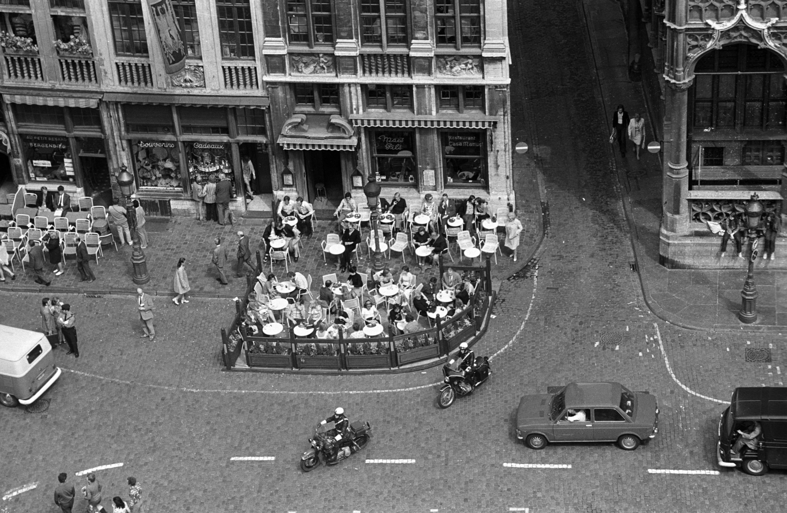 Belgium, Bruxelles, Grand-Place, kilátás a Városháza tornyából, 1973, Jakab Antal, Fortepan #202274