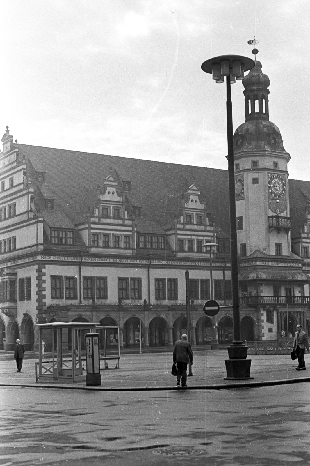 Németország, Lipcse, Markt, Régi Városháza., 1962, Faragó László, NDK, Fortepan #202511