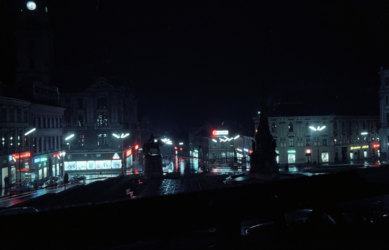 Hungary, Pécs, Széchenyi tér., 1968, Faragó László, colorful, Fortepan #202550