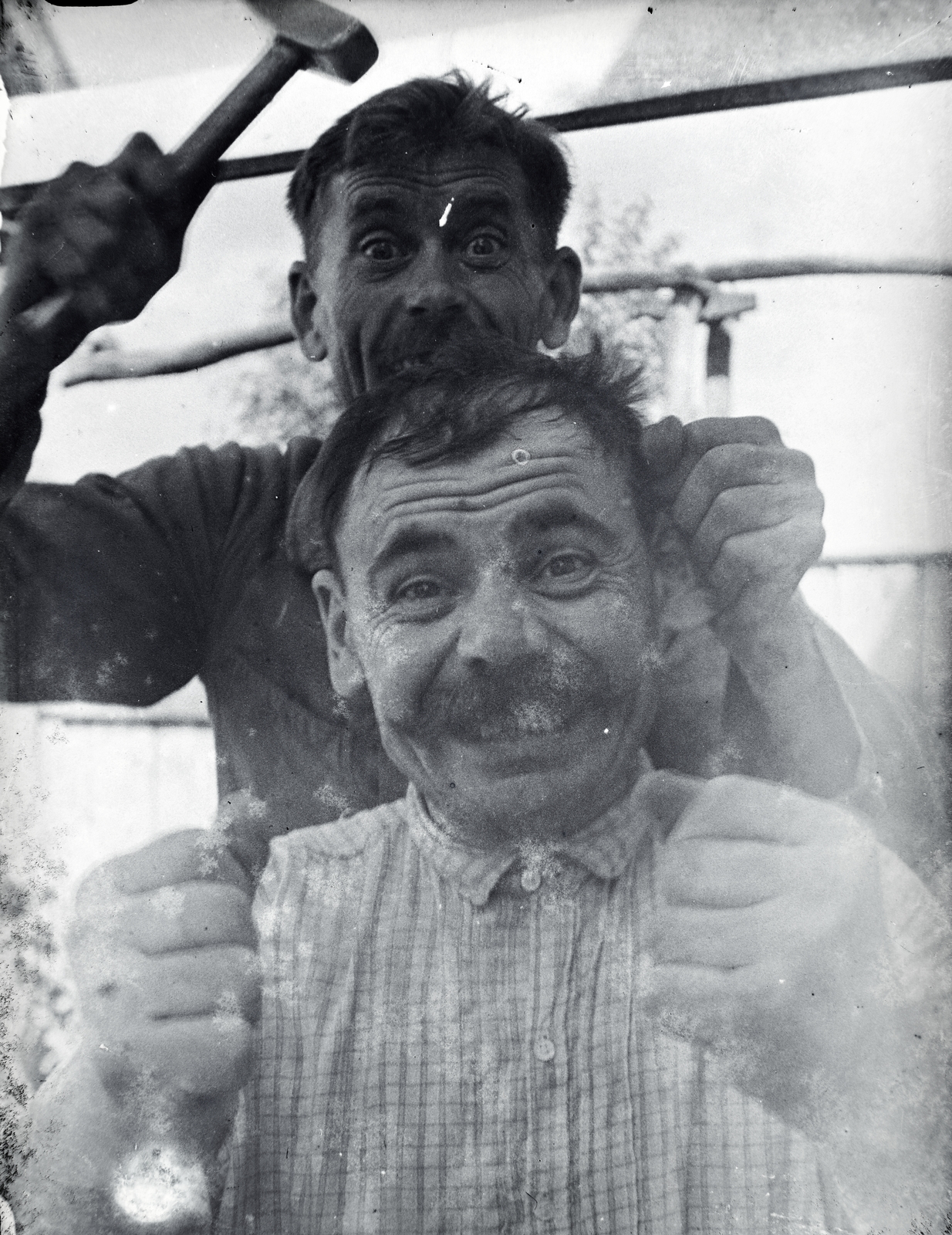 1932, Jóna Dávid, tool, smile, jesting, Fortepan #202578