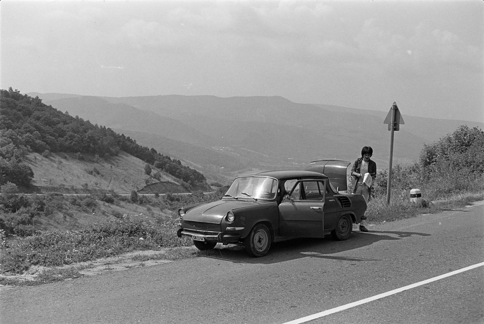 Hungary,Danube Bend, Visegrád, Panoráma út., 1981, Rubinstein Sándor, Fortepan #202839