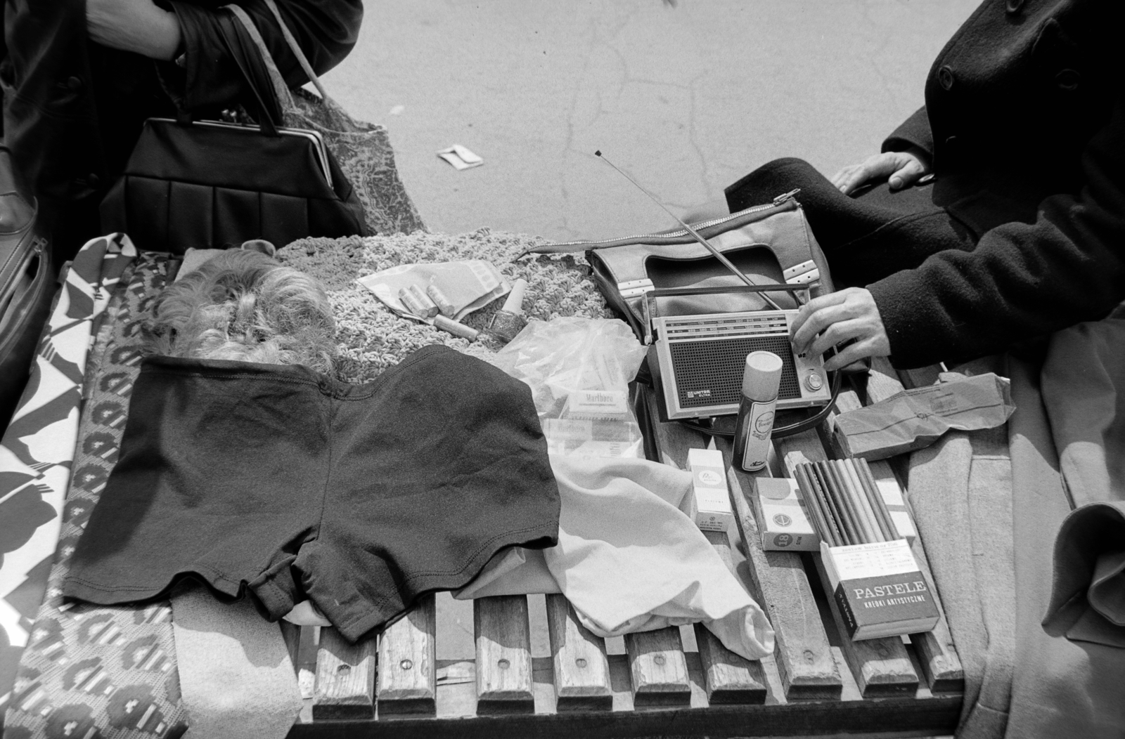 Hungary, Budapest IV., Szent István (István) tér, piac., 1980, Rubinstein Sándor, Budapest, Fortepan #202881