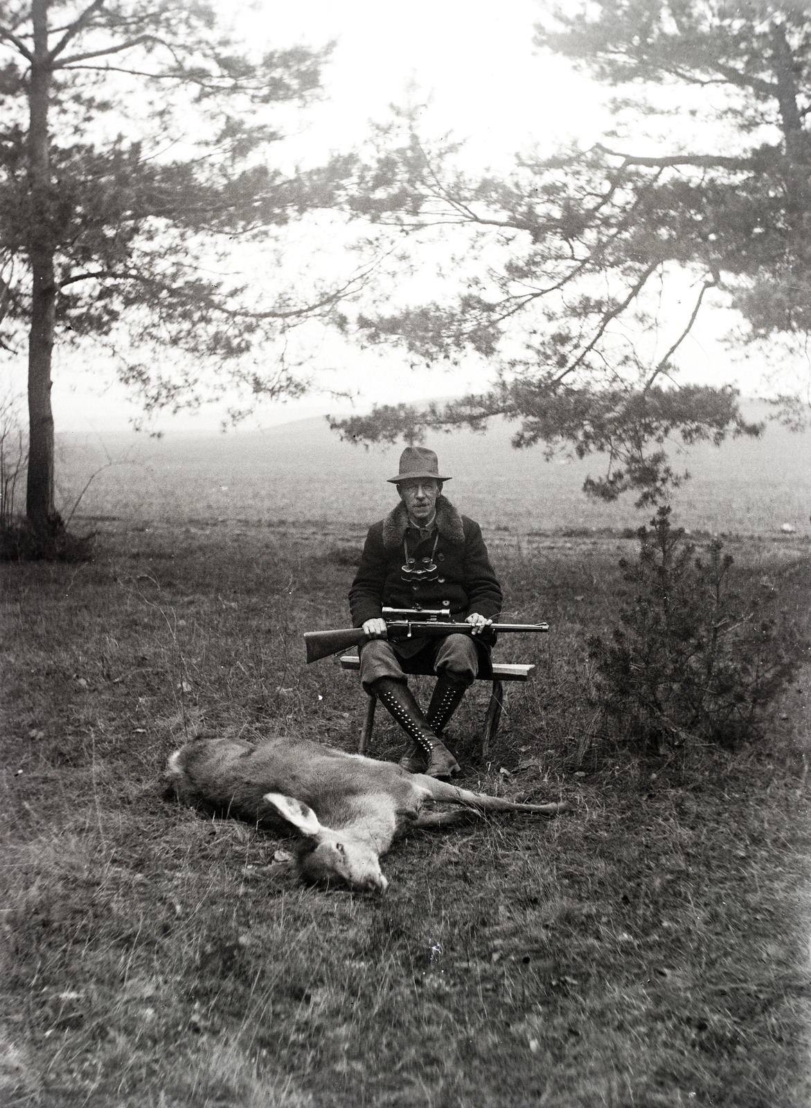 1935, Tóth Árpád, hunter, hunting rifle, Fortepan #203196