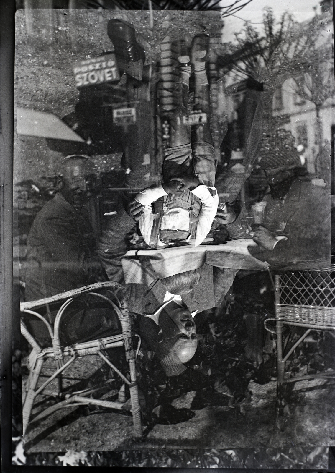 1936, Tóth Árpád, erroneous photo, double exposure, Fortepan #203239