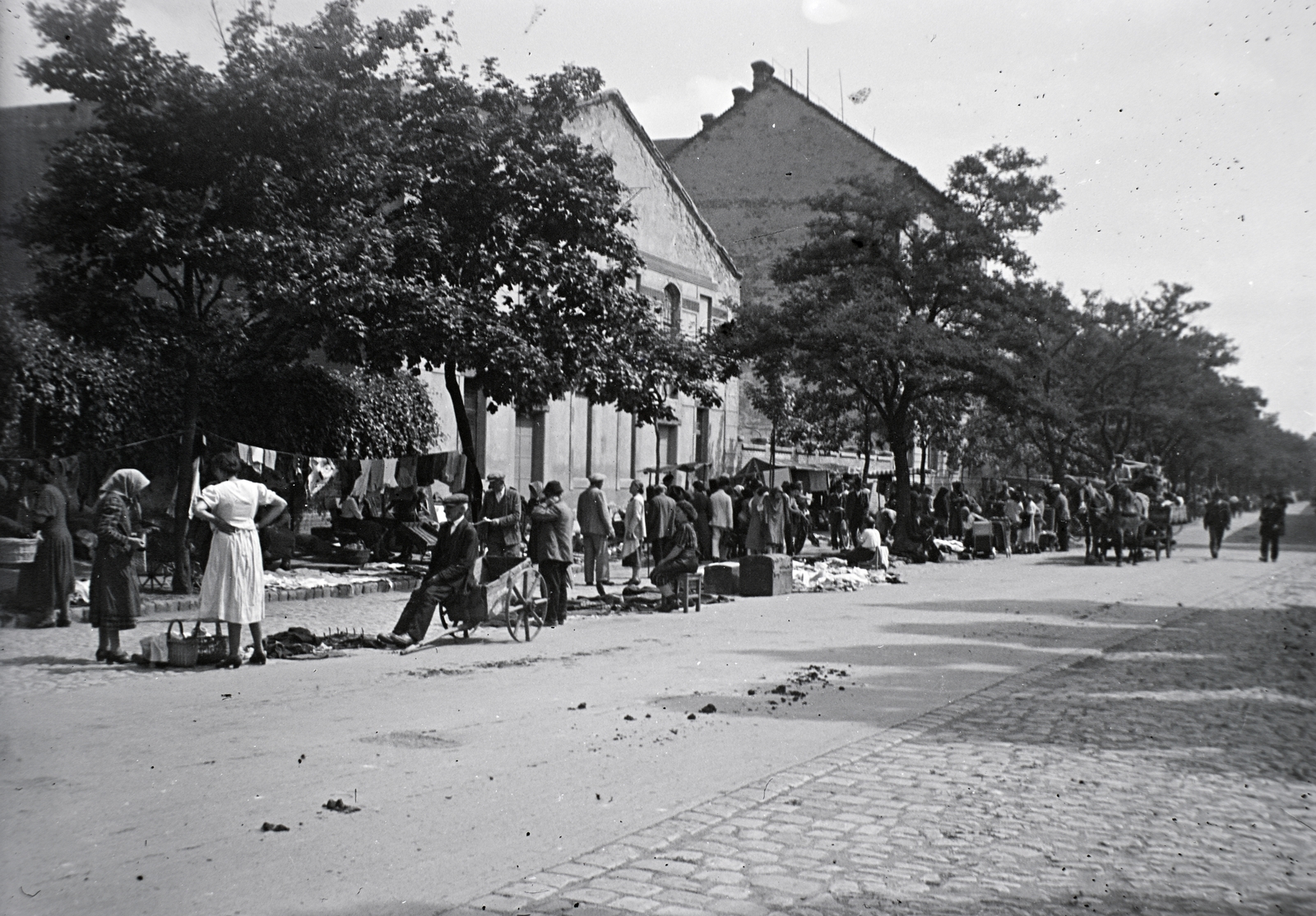 1936, Tóth Árpád, market, street view, Fortepan #203242