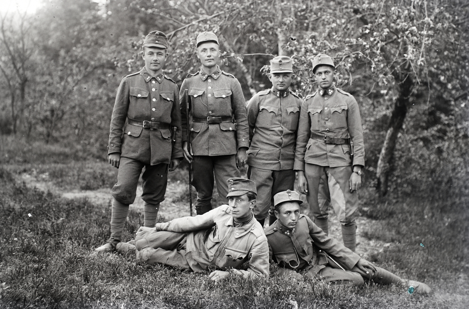 1916, Tóth Árpád, tableau, military, Fortepan #203288
