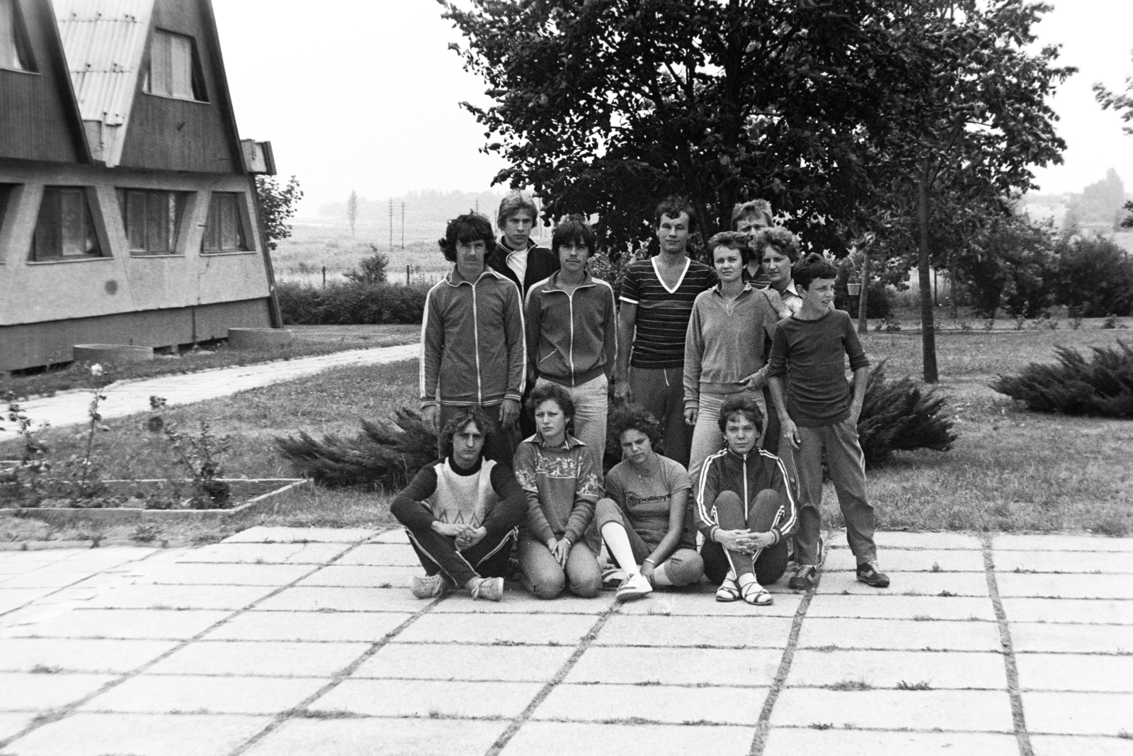 Hungary, Balatongyörök, KISZ Zala megyei Bizottság „Kenyeres Júlia” Vezetőképző Tábor, 1982, Madách Gimnázium, Fortepan #203311