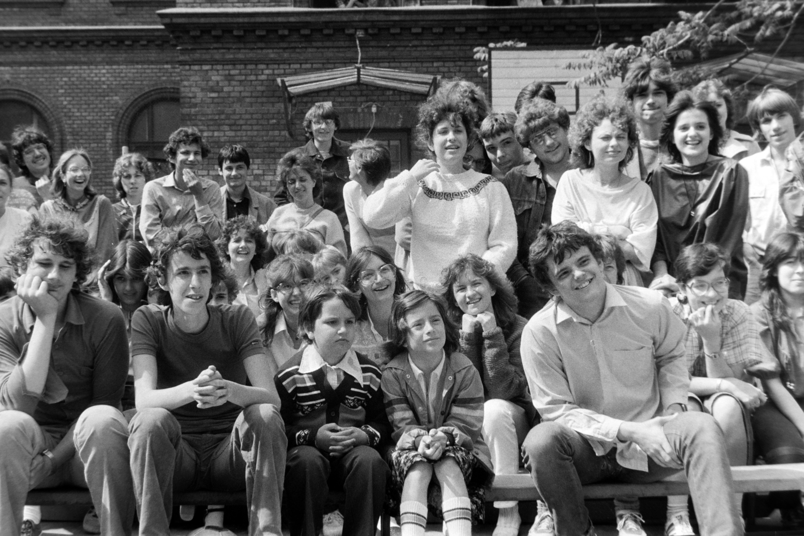 Hungary, Budapest VII., Barcsay utca 5., a Madách Imre Gimnázium udvara., 1980, Madách Gimnázium, Budapest, Fortepan #203332