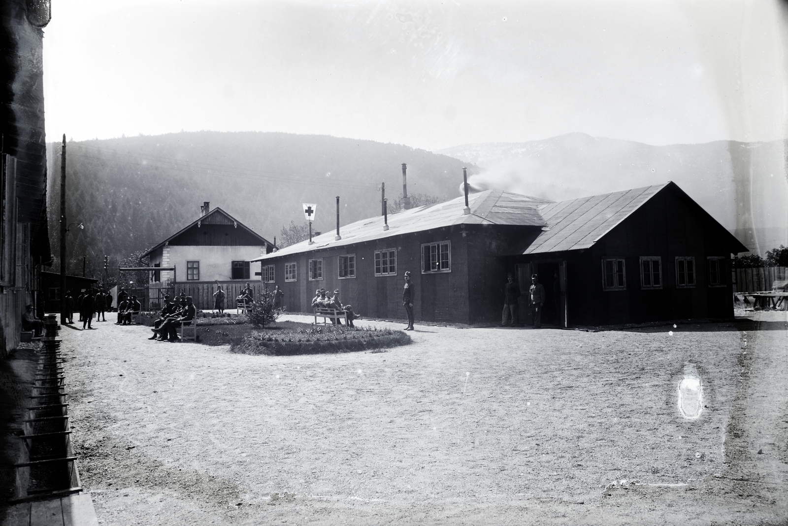 Italy, Brunico, (ekkor Bruneck), tartalékkórház., 1918, Király család, Fortepan #203440
