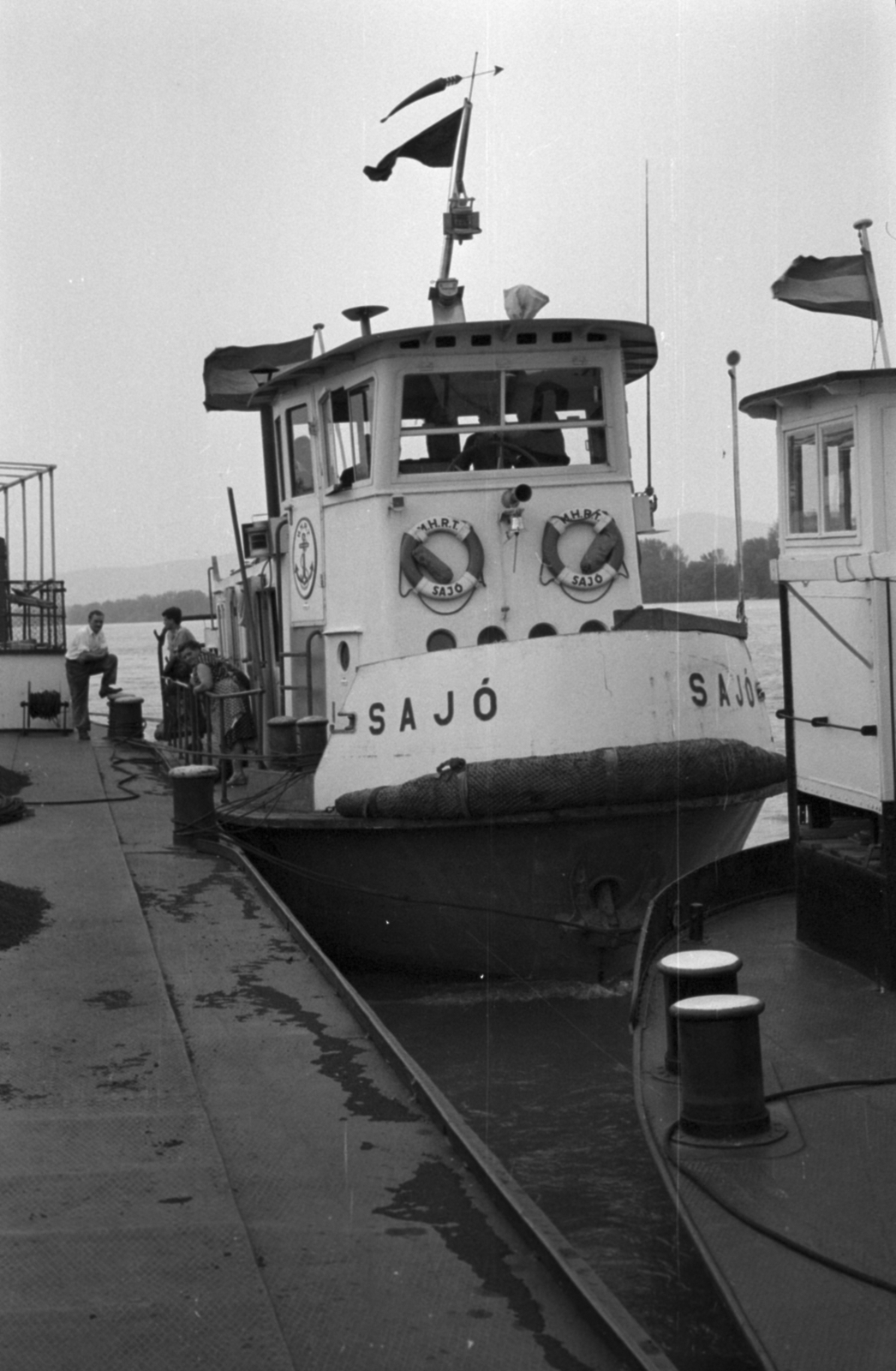 Hungary, Duna, jobbra a Szentendrei-sziget., 1967, Fortepan/Album048, Sajó ship, Fortepan #203528