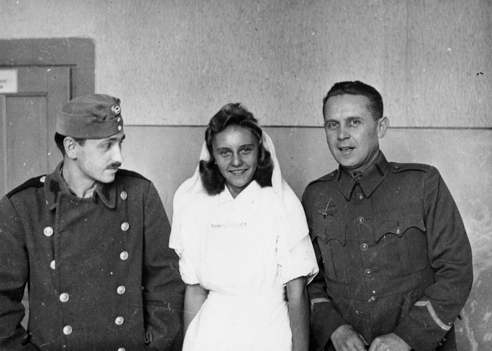 1942, Fortepan, healthcare, tableau, second World War, nurse, soldier, chevron, Fortepan #20357