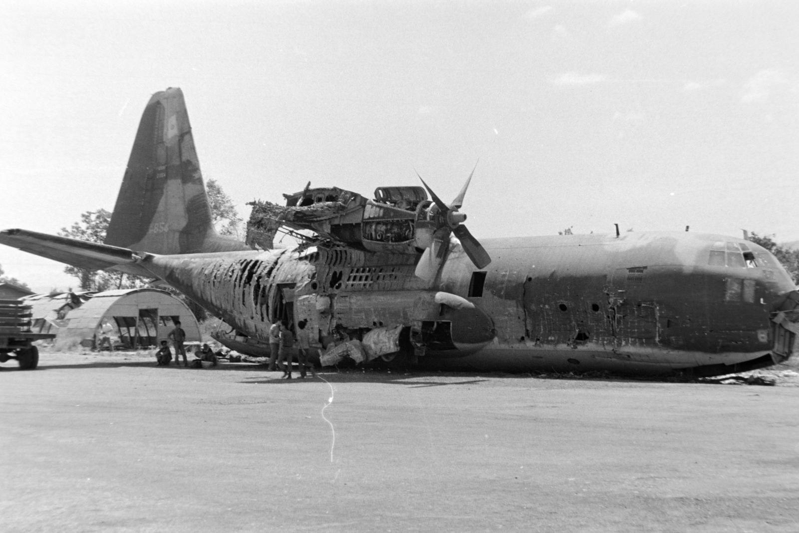 1973, Kővári György, airplane, wreck, Lockheed-brand, Fortepan #203620