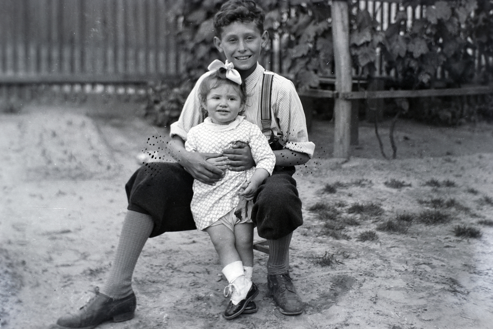 1940, Kurutz Márton, testvérek, Fortepan #203740