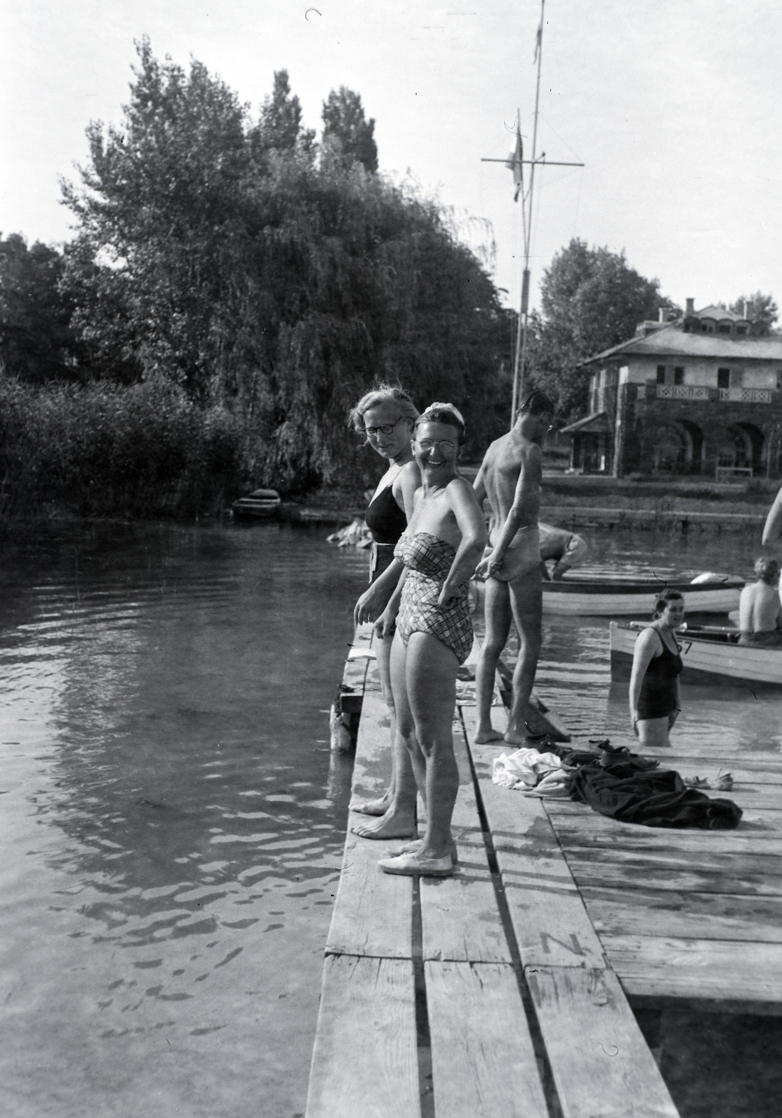 1937, Kurutz Márton, stég, Fortepan #203808