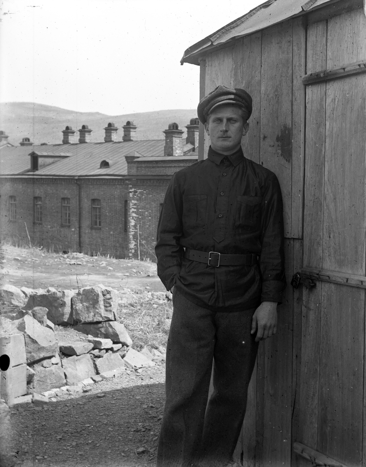 Russia, Vladivostok, Pervaja Recska negyed., 1916, Lőw Miklós, prisoner of war, Fortepan #204000