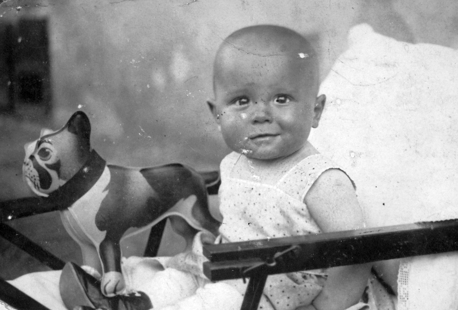 1930, Fortepan, portrait, kid, toy, newborn, Fortepan #20401