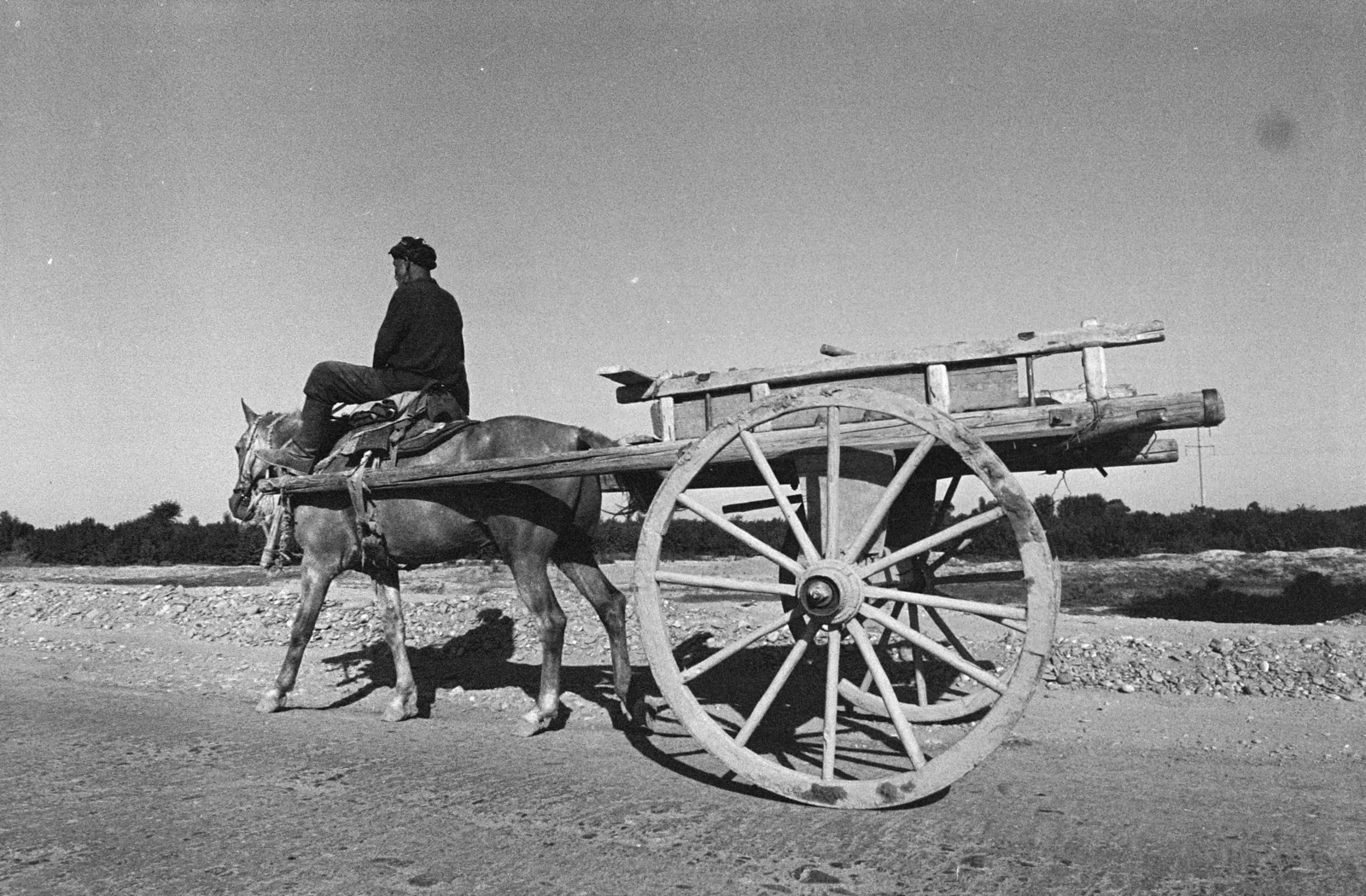 Üzbegisztán, 1971, Kereki Sándor, Szovjetunió, szekér, Fortepan #204767