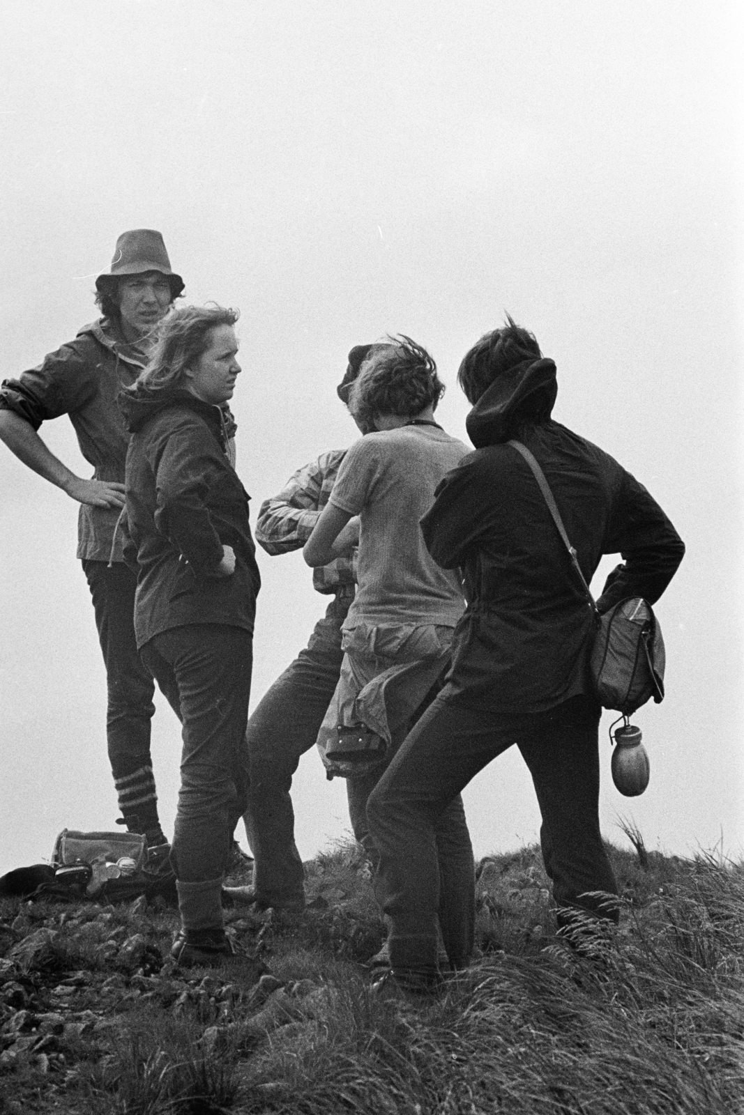 Poland, 1974, Kereki Sándor, flask, youth, Fortepan #204797