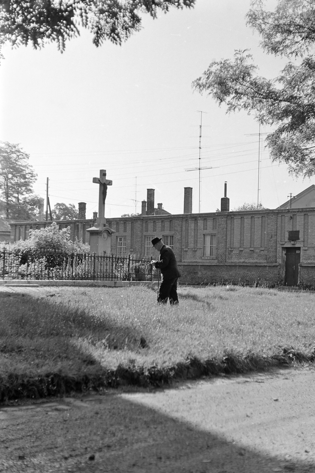 1974, Kereki Sándor, cemetery, Fortepan #204873