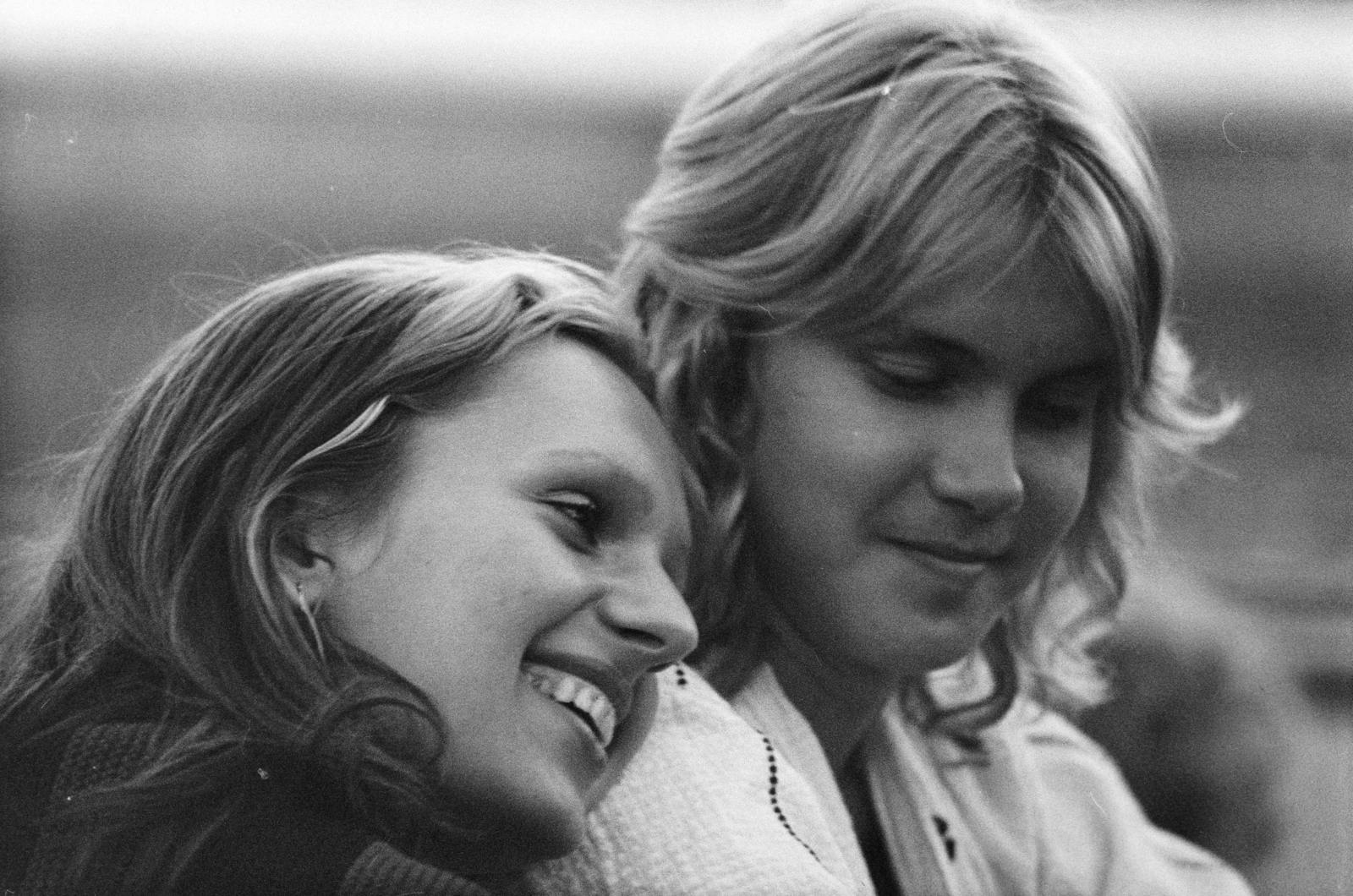 1973, Kereki Sándor, love, smile, youth, LMBTQ, Fortepan #205194