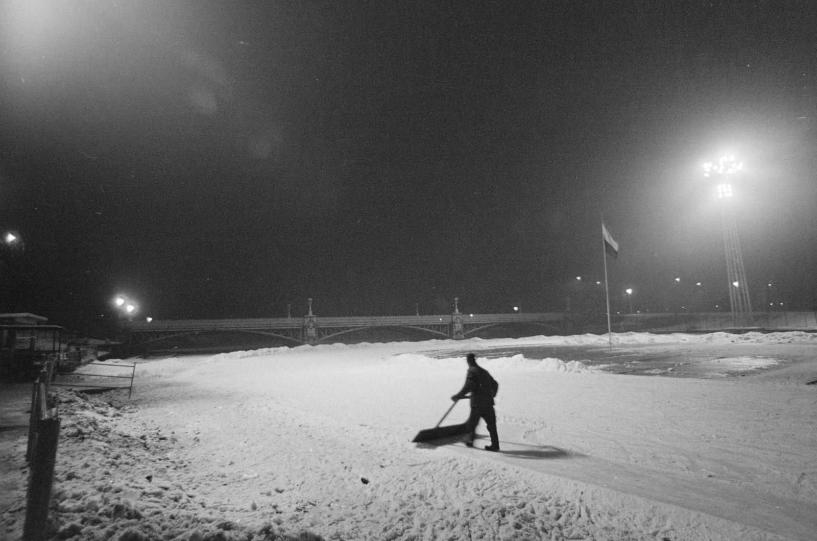 Hungary, Budapest XIV., Műjégpálya., 1973, Kereki Sándor, ice-skating rink, Budapest, Fortepan #205306