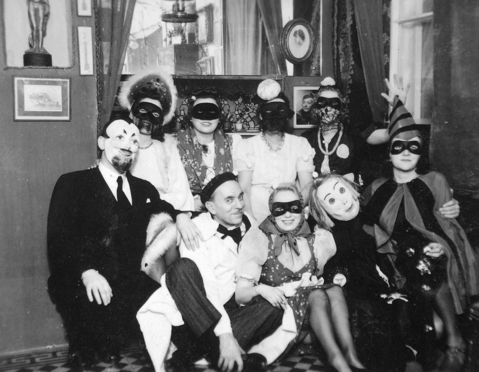 1940, Fortepan, tableau, costume, interior, Fortepan #20541