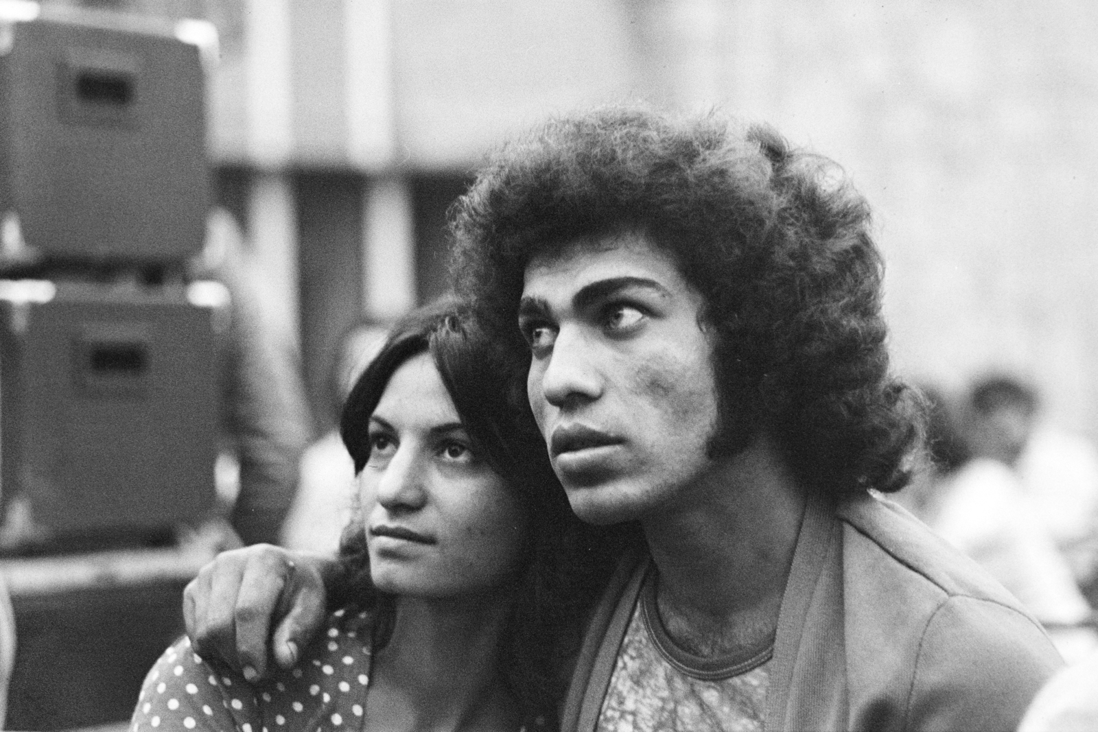 1975, Kereki Sándor, man and woman, hairdo, Fortepan #205465