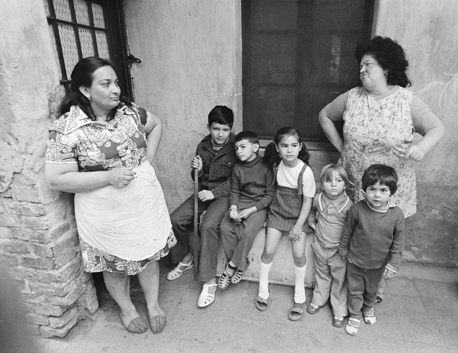 Hungary, Budapest XIII., "Tripolisz" lakótelep., 1970, Kereki Sándor, tableau, kids, Budapest, Fortepan #205493
