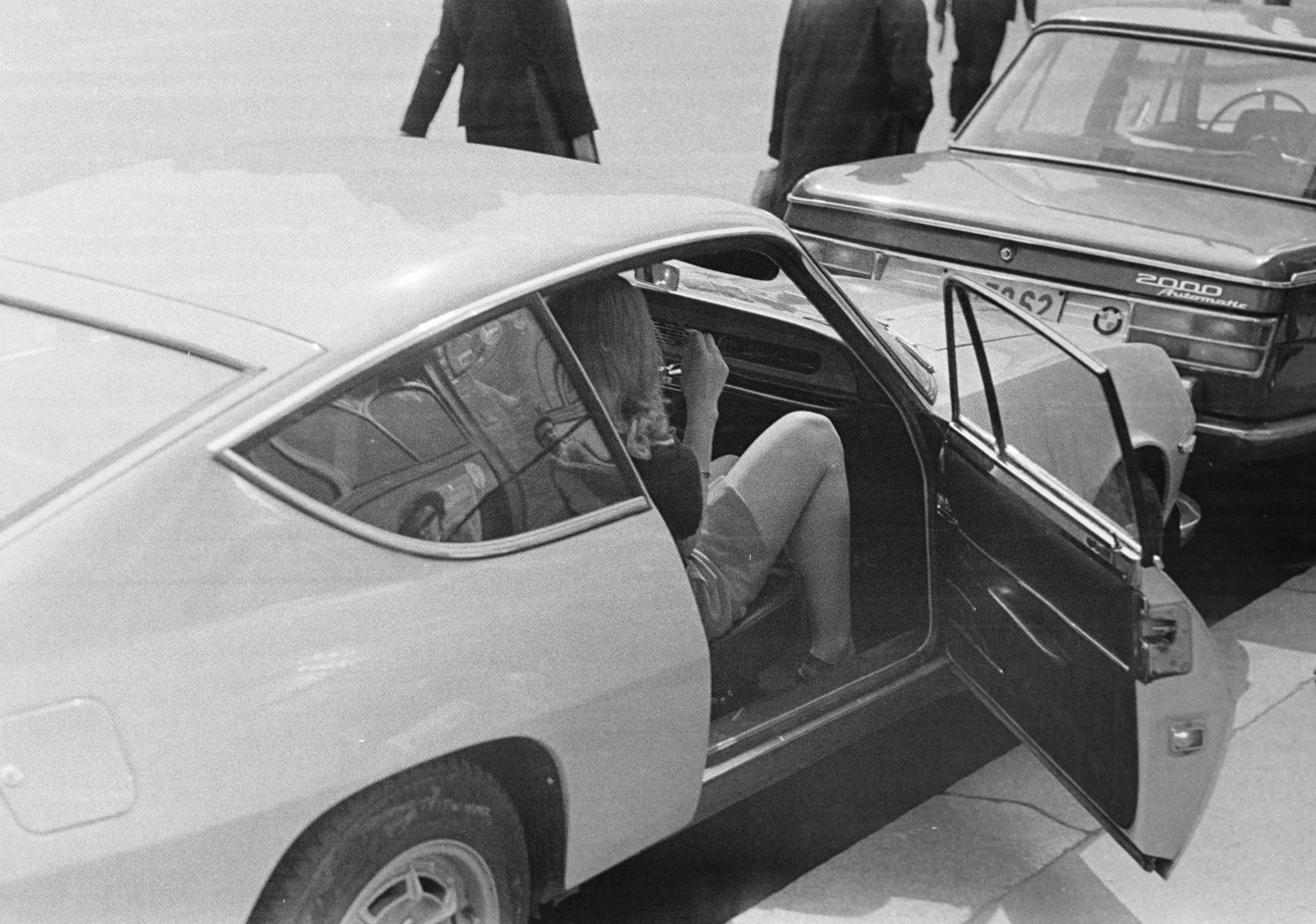1974, Kereki Sándor, Lancia Fulvia Sport 1600 Zagato, BMW Neue Klasse, lányok-járművek, Fortepan #205588