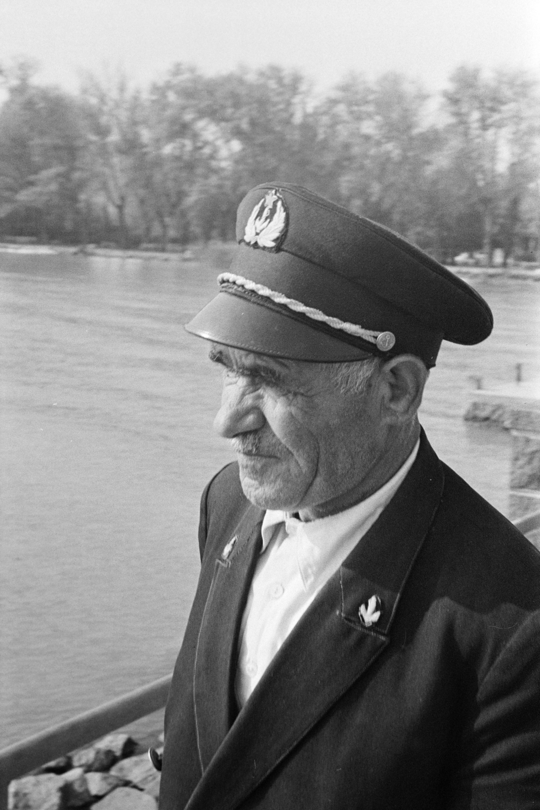 1977, Kereki Sándor, peaked cap, man, Fortepan #205623