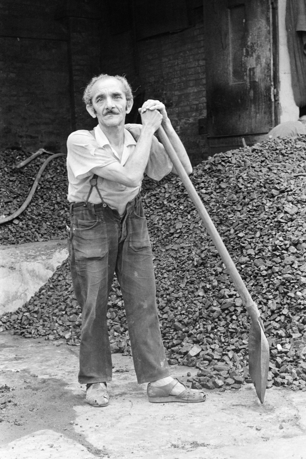 1971, Kereki Sándor, worker, shovel, Fortepan #205632