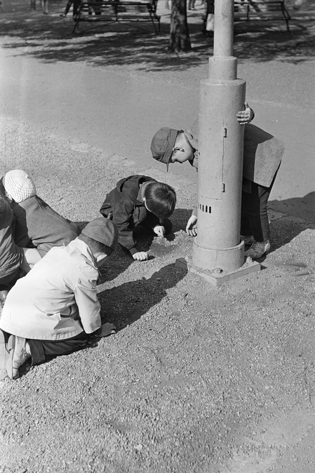 Hungary, Budapest VI., Hunyadi tér., 1971, Kereki Sándor, Budapest, kids, Fortepan #205645