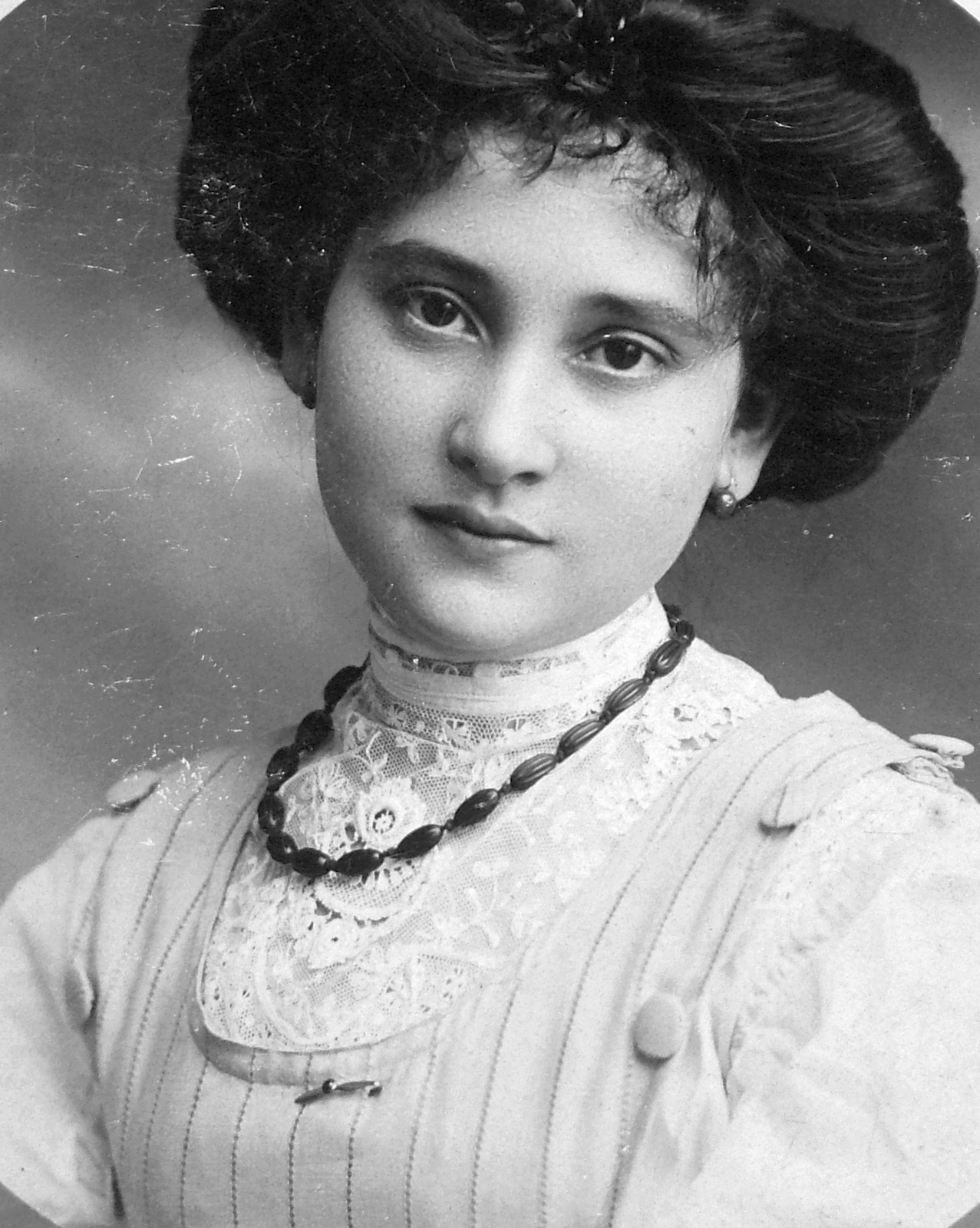 1900, Fortepan, portré, csipkegallér, Fortepan #20573