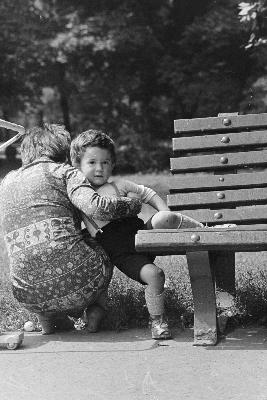 1975, Kereki Sándor, kid, mother, Fortepan #205818