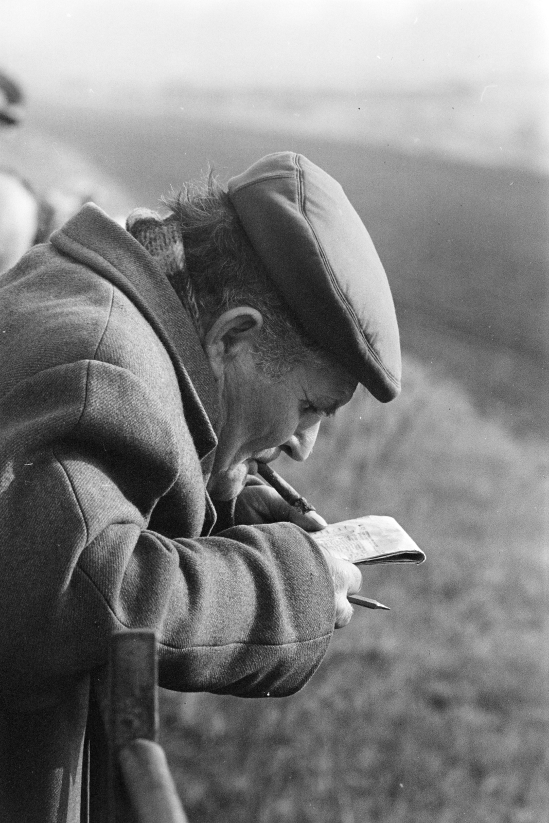 Magyarország, Budapest X., Albertirsai út, Lóversenypálya (később Kincsem Park)., 1970, Kereki Sándor, Budapest, tippelés, Fortepan #205838