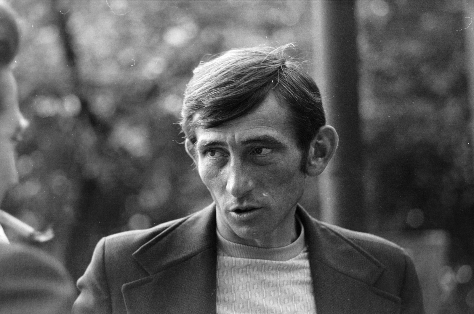 Hungary, Budapest X., Albertirsai út, Lóversenypálya (később Kincsem Park)., 1970, Kereki Sándor, Budapest, portrait, man, protruding ears, Fortepan #205865
