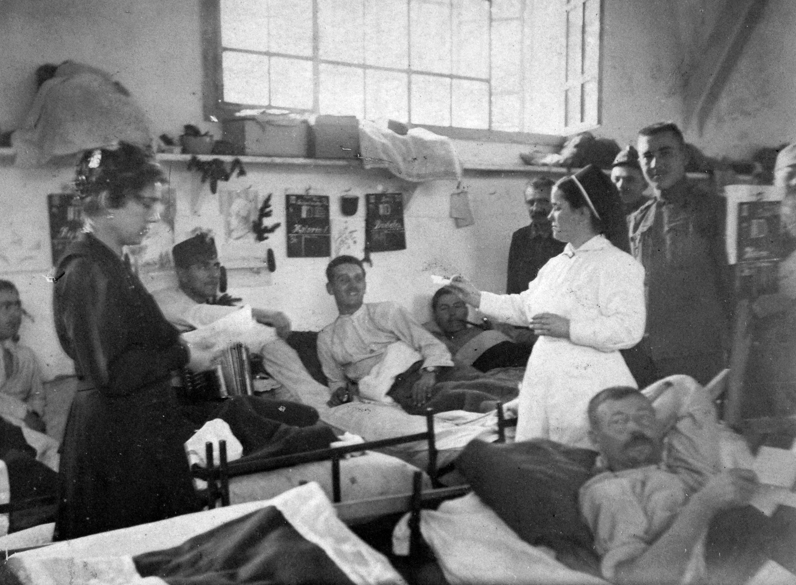 1917, Fortepan, First World War, medical institution, illness, nurse, Fortepan #20593
