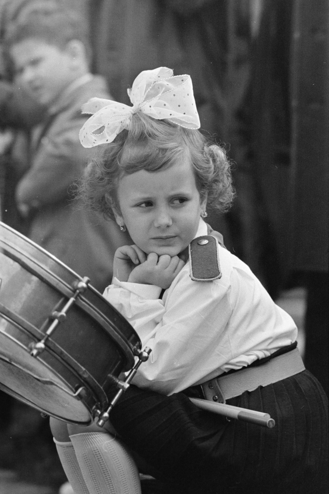 1973, Kereki Sándor, Little drummer, drummer, Fortepan #205993