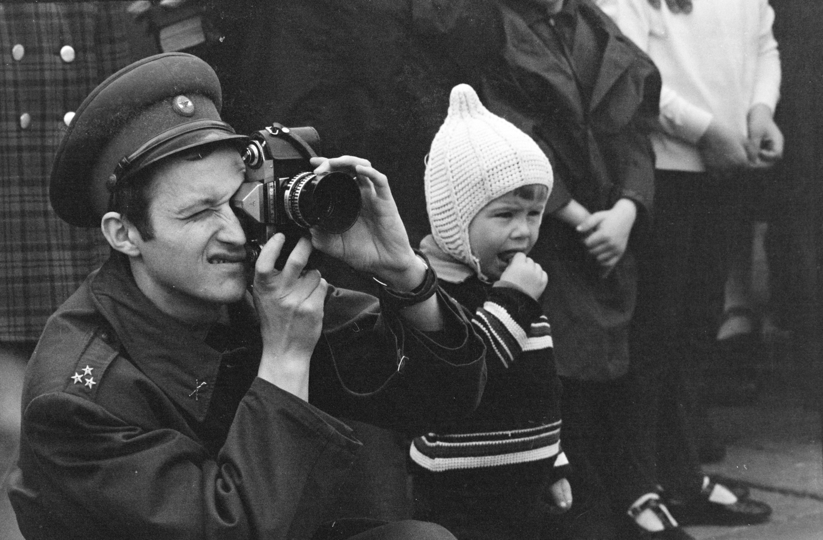 1975, Kereki Sándor, soldier, photography, cap, camera, Fortepan #206013