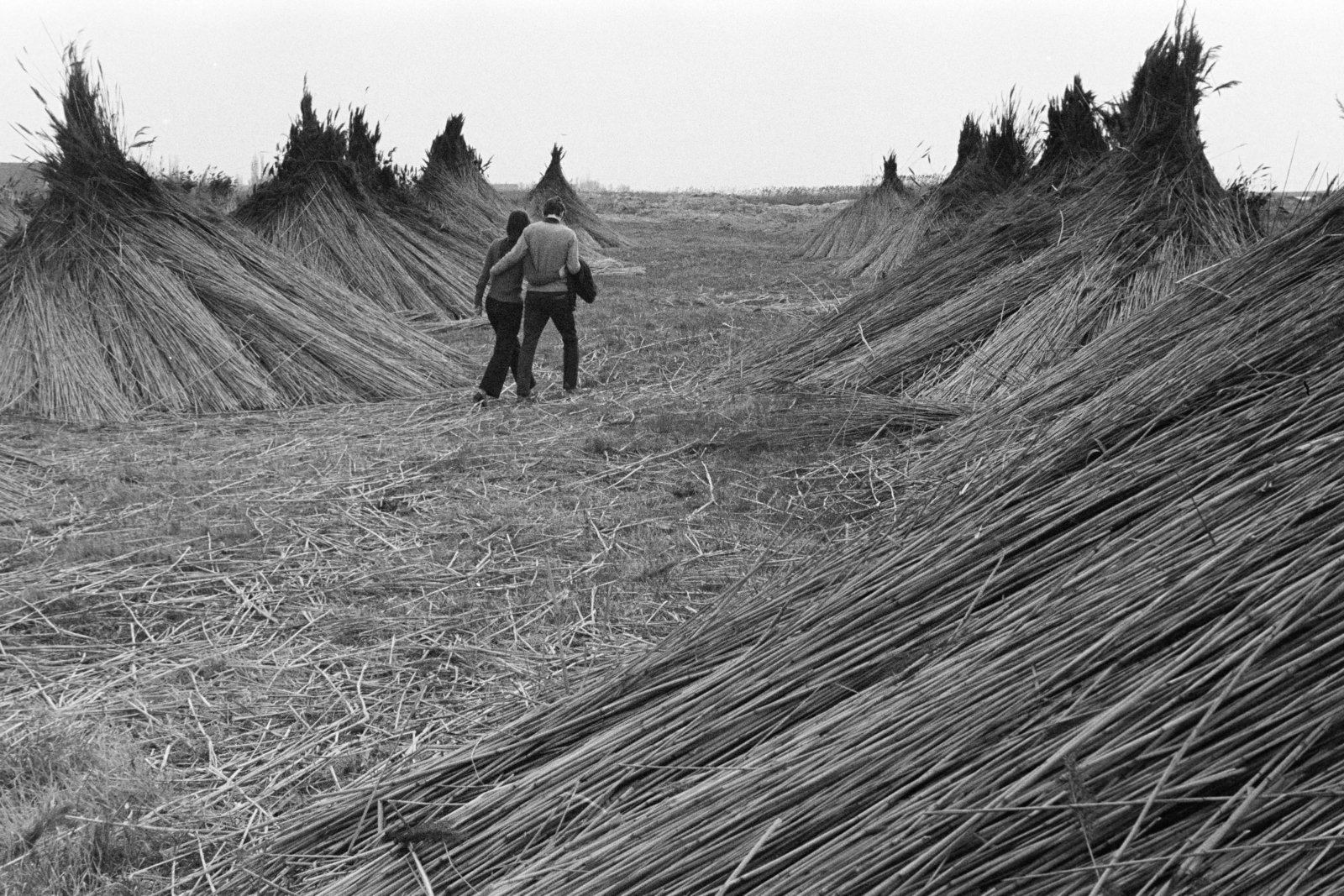 1975, Kereki Sándor, man and woman, reed, Fortepan #206090