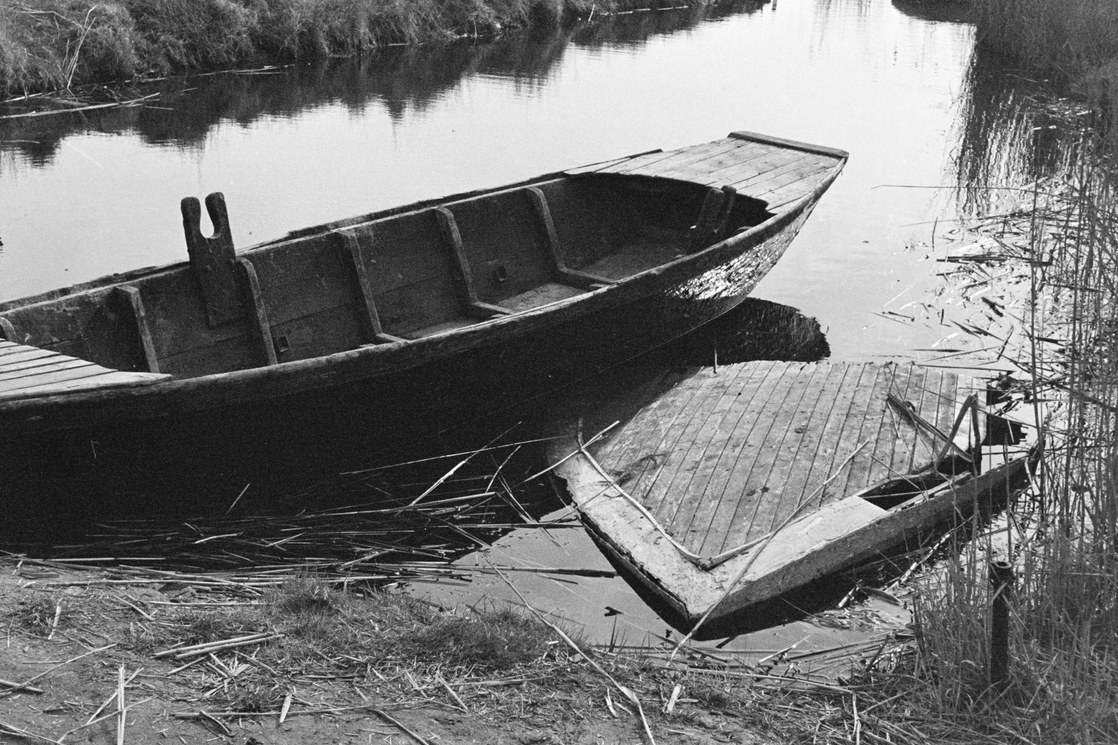 1975, Kereki Sándor, barge, boat, Fortepan #206093