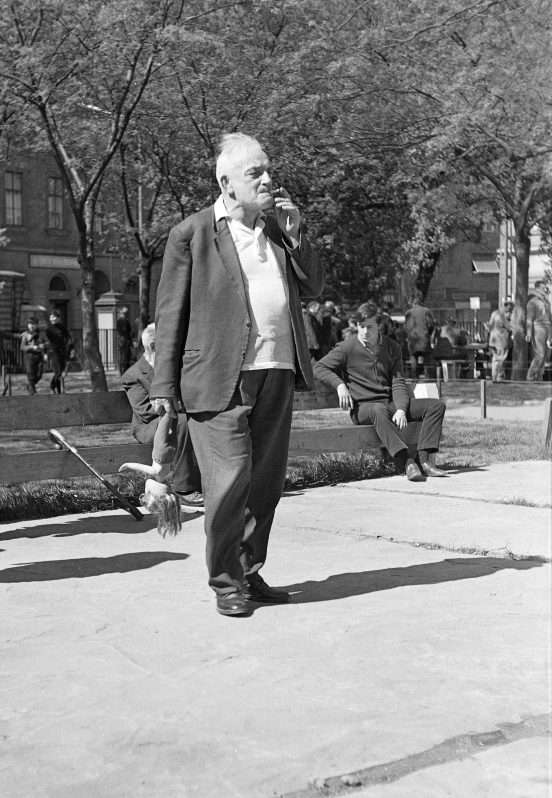 Magyarország, Budapest VII., a Klauzál tér a Dob utca és a Csányi utca találkozása felé nézve., 1974, Kereki Sándor, Budapest, nagyszülő, Fortepan #206268