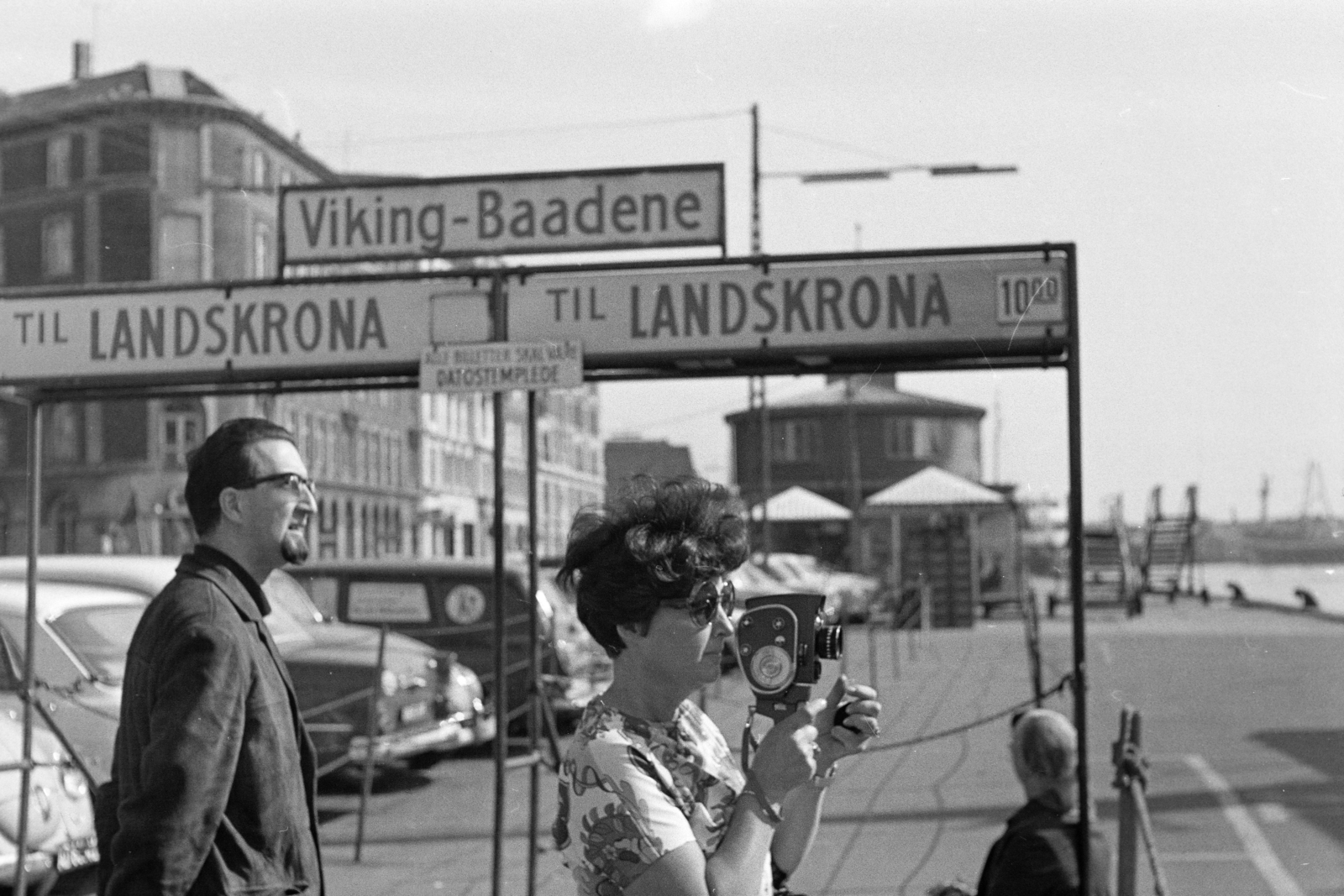 Denmark, Copenhagen, Havnepromenade, kikötő., 1970, Kopányi György, camera, video recorder, Fortepan #206348