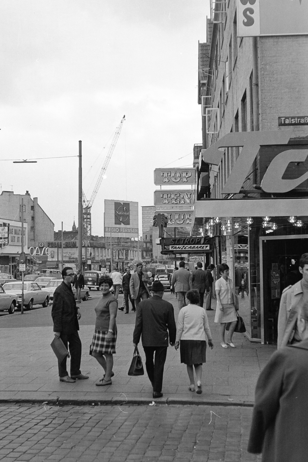 Germany, Hamburg, Reeperbahn a Talstrasse saroknál., 1970, Kopányi György, Fortepan #206351