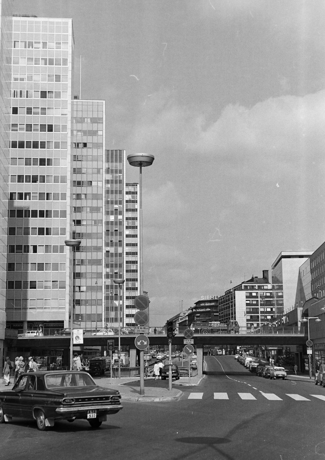 Sweden, Stockholm, Sveavägen a Sergels Torg felől., 1970, Kopányi György, Fortepan #206376